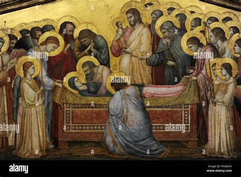 Giotto di Bondone (1267-1337). Italian painter. The Entombment of Mary ...