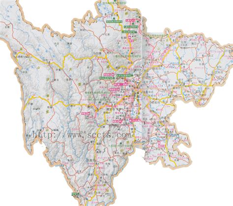 四川地图图片