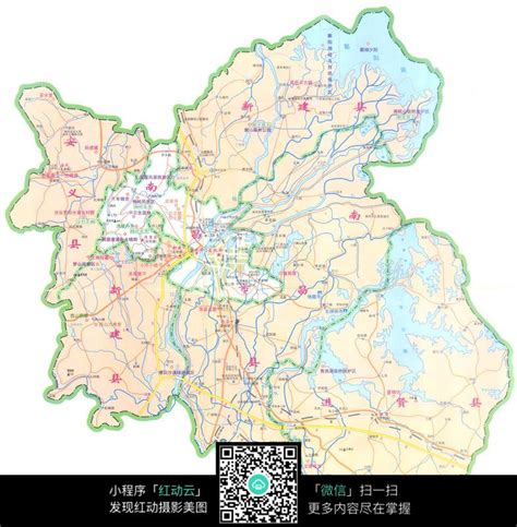 南昌市地图图片免费下载_红动中国