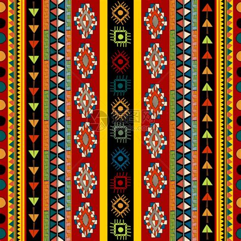 手绘民族风条形毯图案,花纹线条边框,设计素材,设计模板,汇图网www.huitu.com