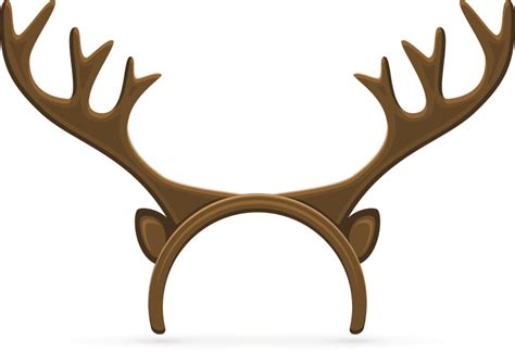 鹿角,驯鹿角服装,束发带,圣诞帽,雄鹿,褐色,形状,绘画插图,符号设计模板,汇图网www.huitu.com