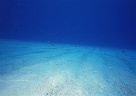 蓝色的海洋阳光照射进深蓝的海水神秘探索