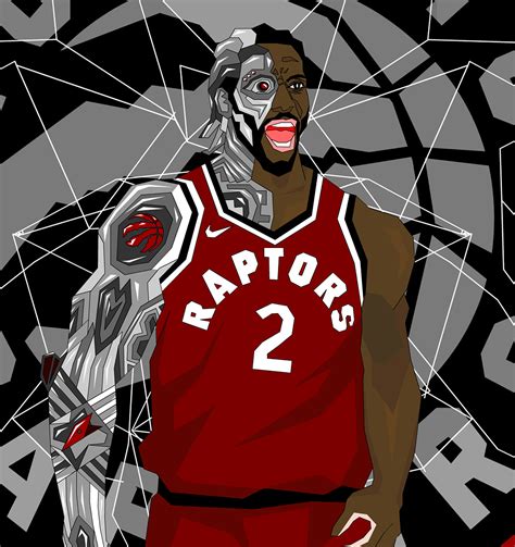 机械战警莱昂纳德/2019赛季NBA冠军/FMVP|插画|新锐潮流插画|我真的是小新啦 - 原创作品 - 站酷 (ZCOOL)
