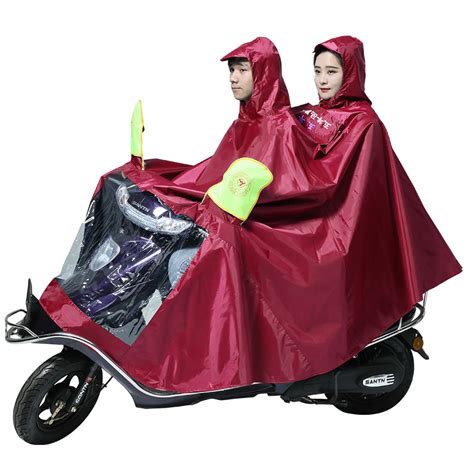 厂家批发双人雨衣 电动车摩托车骑车雨披 加厚带帽檐防水成人雨衣-阿里巴巴