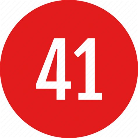 colorful number of cardboard - number 41 Stock Photo - Alamy