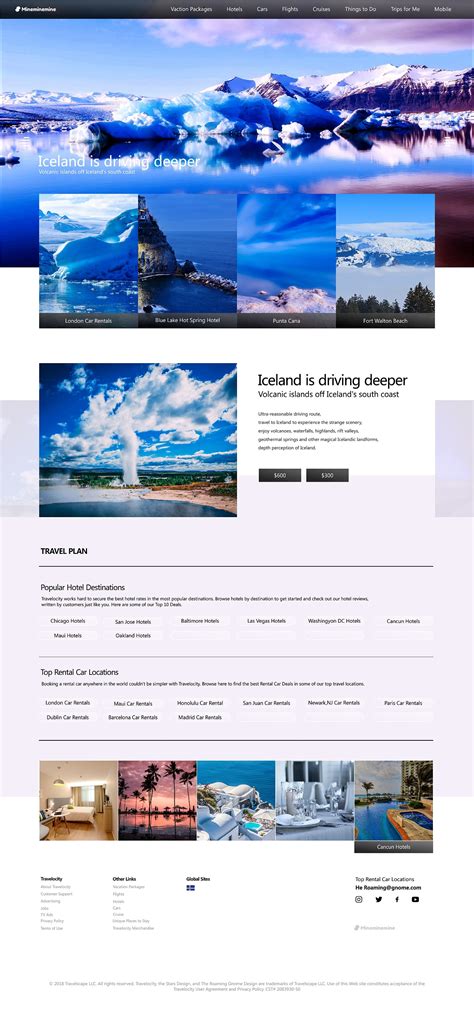 旅游类设计网站|网页|企业官网|MineMineMine - 原创作品 - 站酷 (ZCOOL)