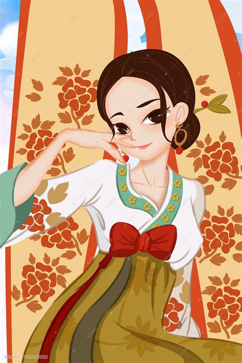 56个民族传统服饰手绘_朝鲜族 - 高清图片，堆糖，美图壁纸兴趣社区