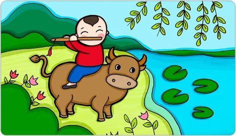 牧童骑黄牛，歌声振林樾。全诗意思及赏析 | 古文典籍网