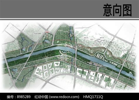 运河商贸展示带平面图图片__编号8985289_红动中国