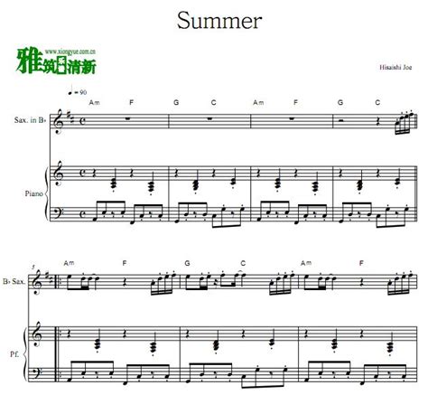 《One Summers Day,钢琴谱》久石让（五线谱 简谱 钢琴曲 指法）-弹琴吧|蛐蛐钢琴网