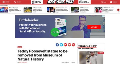 杰斐逊、华盛顿“倒”下之后，纽约博物馆宣布：将拆除前总统罗斯福雕像