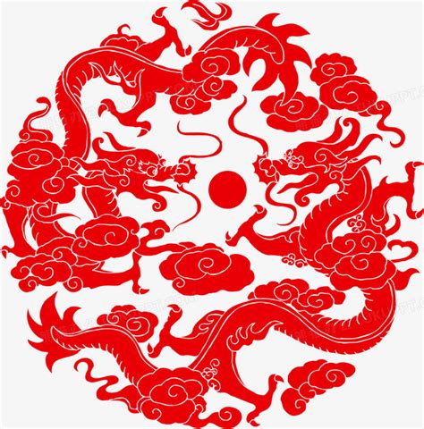 中国传统龙纹AI素材免费下载_红动网