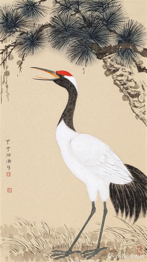 松鹤图图片