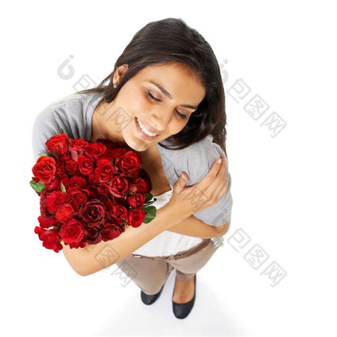 拥抱女人玫瑰工作室爱浪漫情人节一天白色背-包图企业站