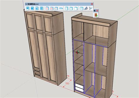 板式家具橱衣柜设计拆单软件-极致下料软件