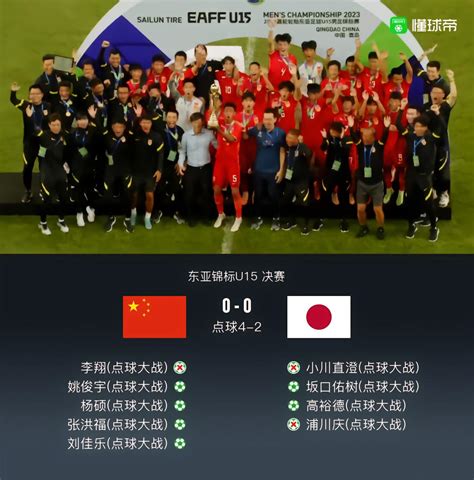 中国U15点球大战4-2击败日本U15，夺得东亚U15锦标赛冠军！