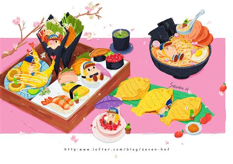 日式寿司插画|插画|商业插画|MinTattoo - 原创作品 - 站酷 (ZCOOL)