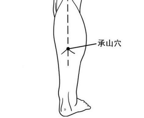 承山的准确位置图图片
