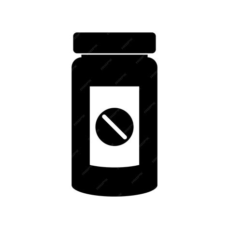 Iconos de botellas y píldoras médicas | Vector Premium