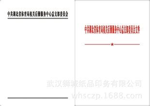 红文件头印刷 红头文稿纸印刷 定印红色文件头 武汉红文件头生产-阿里巴巴