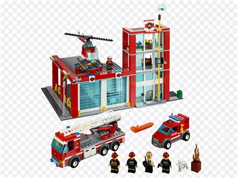 乐高游戏：大楼着火，消防员开上消防直升机跟伸缩吊臂车赶去灭火_腾讯视频