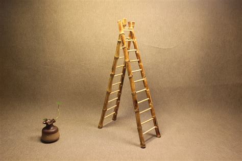 竹根小竹梯节节高步步高升竹鞭梯子工艺品日料刺身装饰小梯子杯架-阿里巴巴