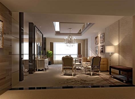 现代简欧风格，客厅装修效果图，现代港式。|空间|家装设计|liujialin - 原创作品 - 站酷 (ZCOOL)