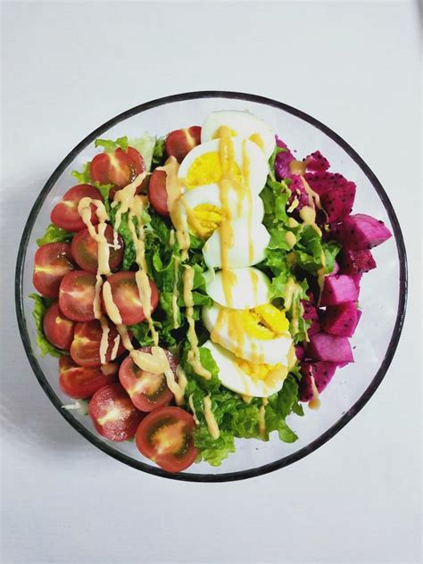 【夏日健身减脂沙拉的做法步骤图，怎么做好吃】新新蓝_下厨房