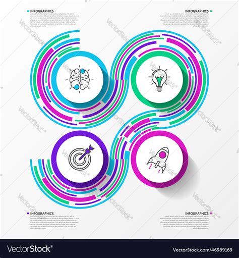 Infographic design template business concept Vector Image
