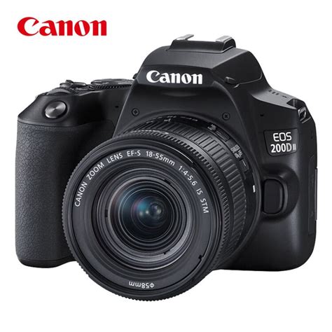 佳能（Canon）EOS 200D II 二代 入门单反高清vlog数码照相机视频直播相机 4K视频 Vlog拍摄 单机身/黑色 【图片 价格 ...