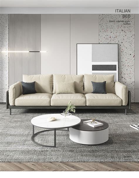 直排科技布艺沙发组合现代简约客厅轻奢意式转角家具2023年新款-阿里巴巴