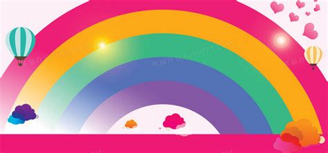 矢量水彩彩虹天空背景背景图片免费下载-素材0QjakPkjk-新图网