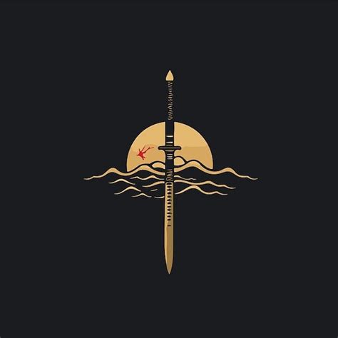 刀剑标志logo矢量图设计素材