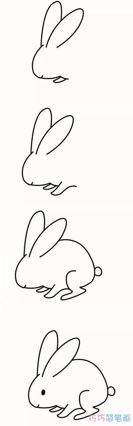 6-9岁简笔画优秀作品 小白兔怎么画好看💛巧艺网