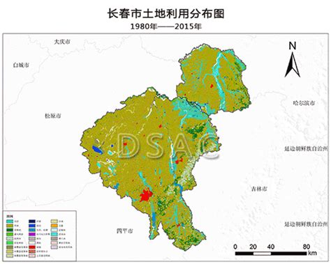 长春地势高低图图片