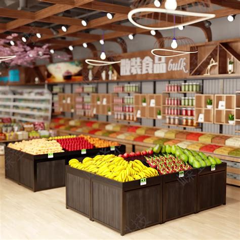 超市蔬菜水果货架定制多功能生鲜便利店钢木中岛水果店展示架定做-阿里巴巴
