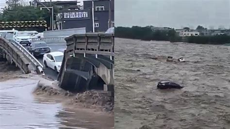 大楼被洪水推着走 巨型桥墩瞬间被冲垮 实拍重庆綦江遭受洪水侵袭_凤凰网视频_凤凰网