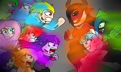 Mane 7 with Sonic vs Mean 3 by Ender-The-Inkling on DeviantArt