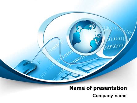 Blue Technology Internet Ppt Template Design Google Slide and PowerPoint Template, Big Data ...