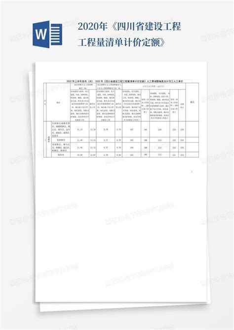 四川省工程建设统一用表2020修订版（1369页）下载-规范查网