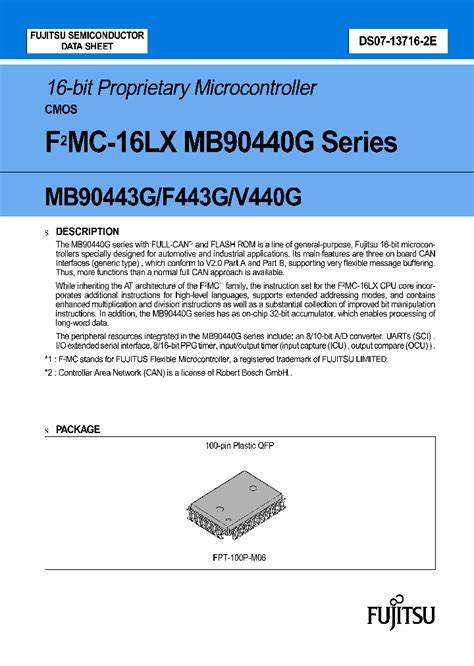 MB90F443_293737.PDF Datasheet Download --- IC-ON-LINE