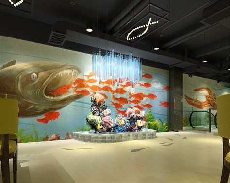 渔语鱼餐厅 YUYUYU Restaurant|空间|家装设计|壹立方设计事务所 - 原创作品 - 站酷 (ZCOOL)