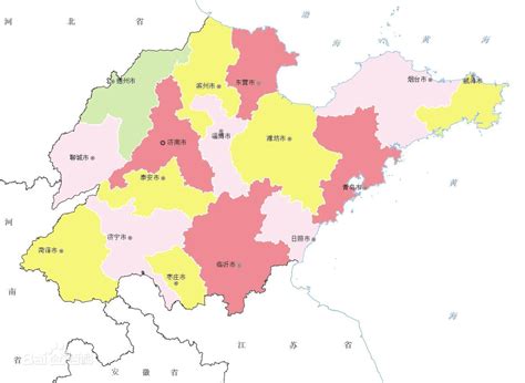 山东政区图图片