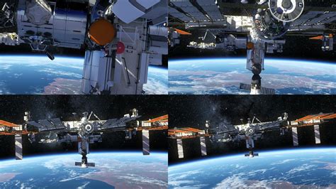 3D高清地球空间站动画视频视频素材_ID:VCG2218959426-VCG.COM
