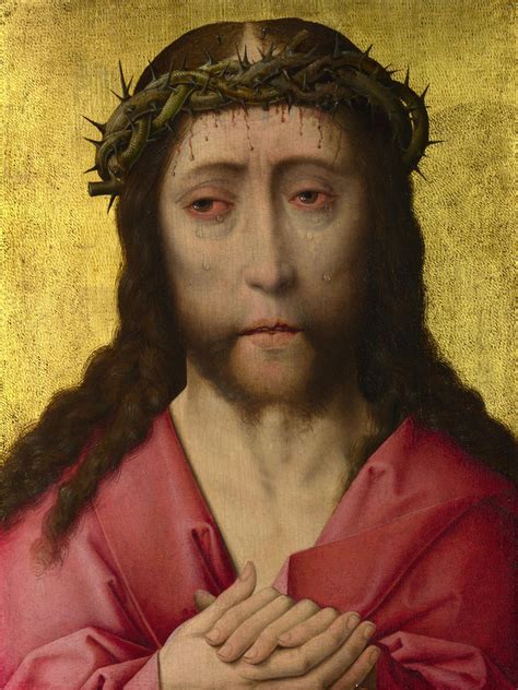 0034_伦敦馆藏油画名作-Christ-Crowned-with-Thorns基督戴荆棘——-1470-5-Workshop-of-Dirk ...