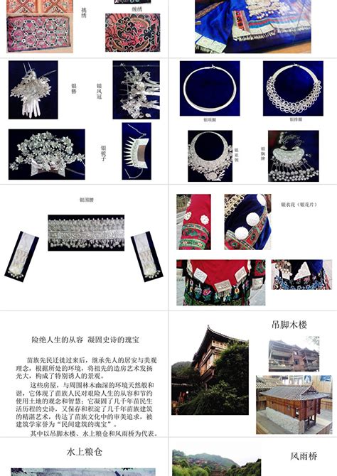 贵州黔东南苗族侗族服饰文化展示介绍ppt模板_卡卡办公