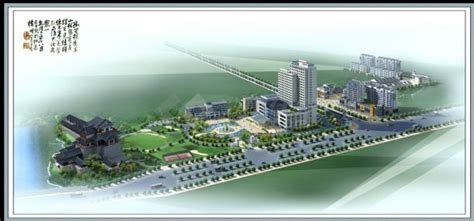 青州国际酒店(五星)设计CAD总平面施工图（含效果图）_酒店_土木在线