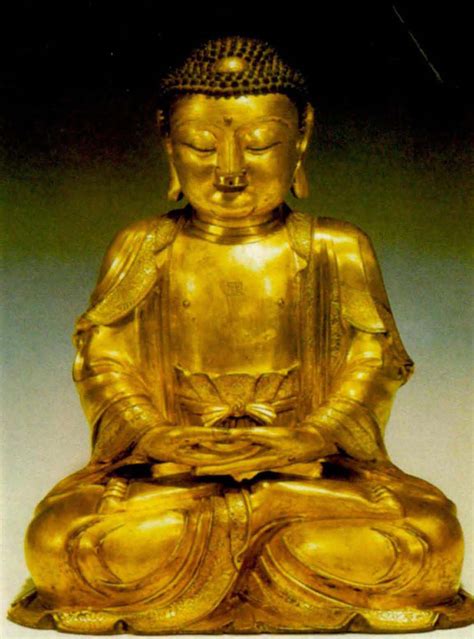 4009 铜鎏金释迦牟尼佛像
