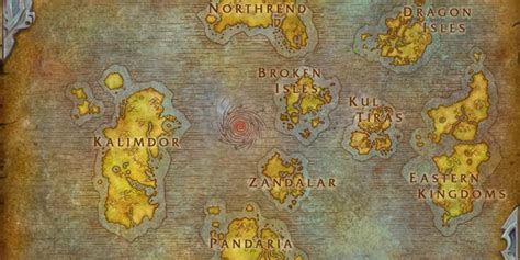 魔兽世界艾泽拉斯地图主城位置 魔兽世界的地图全部位置一览 - 52CNZZ下载