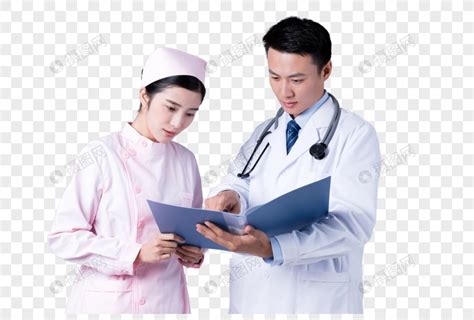 医生和护士在看病历图片元素素材下载-正版素材400239244-摄图网